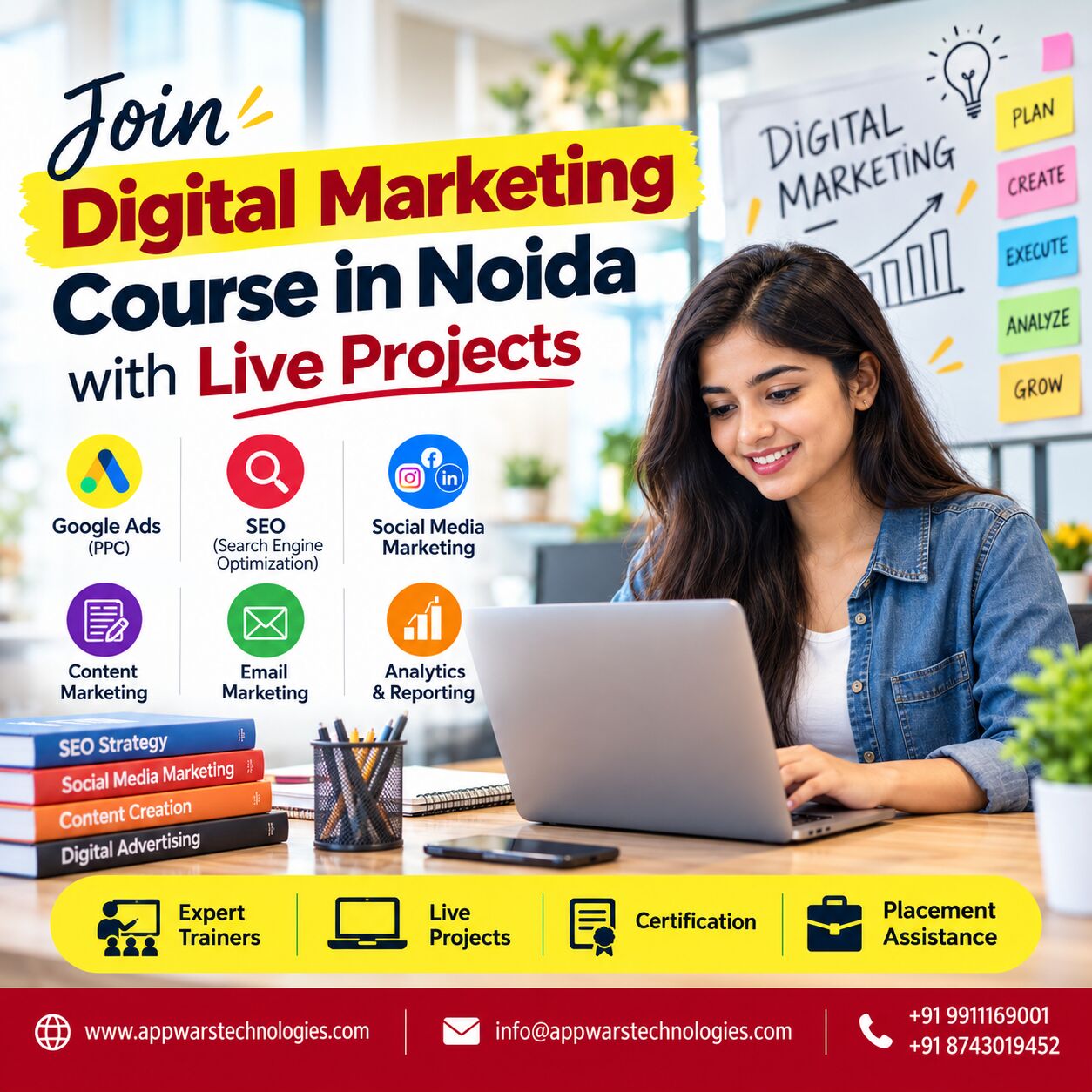Noida, Education, Join Digital Marketing Course In Noida With Live Projects