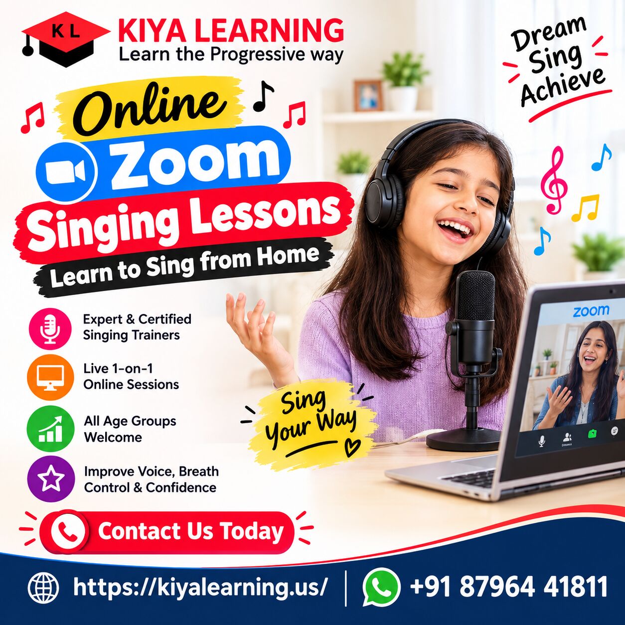 New York, Education, Online Zoom Singing Lessons: Learn To Sing From Home