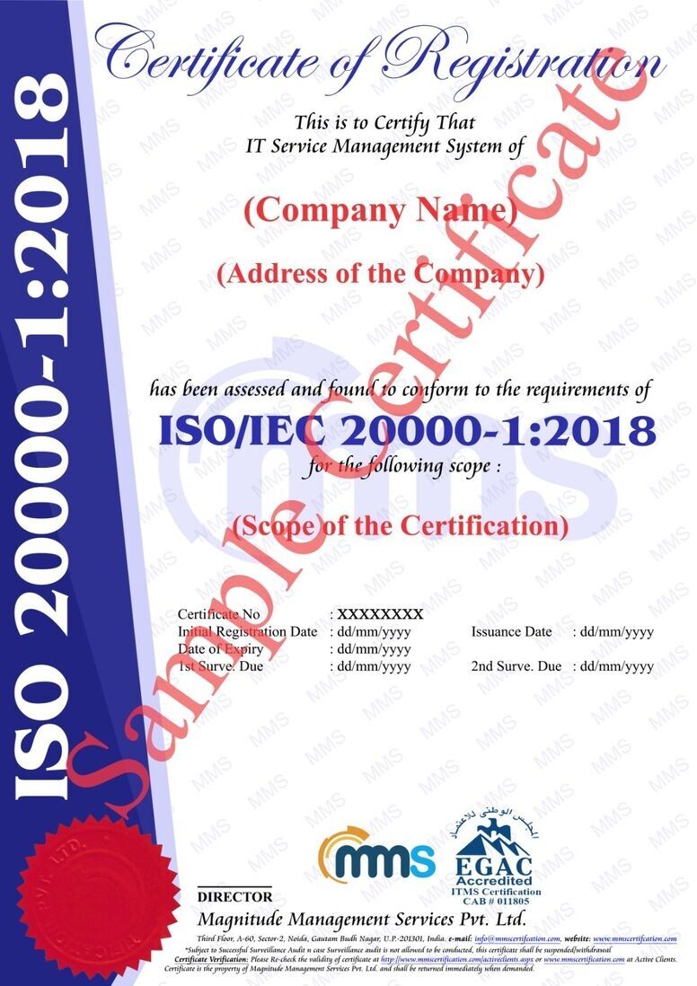 Noida, Business, ISO/IEC 20000-1:2018 Certification For IT Service Management