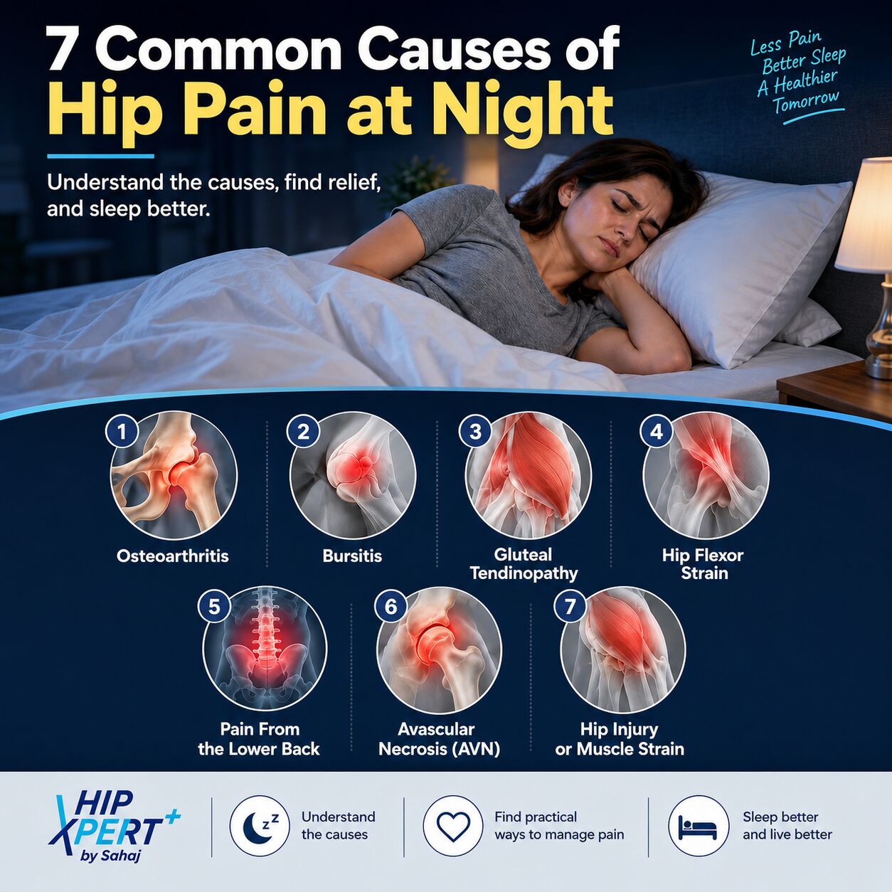 Indore, Health, 7 Common Causes Of Hip Pain At Night