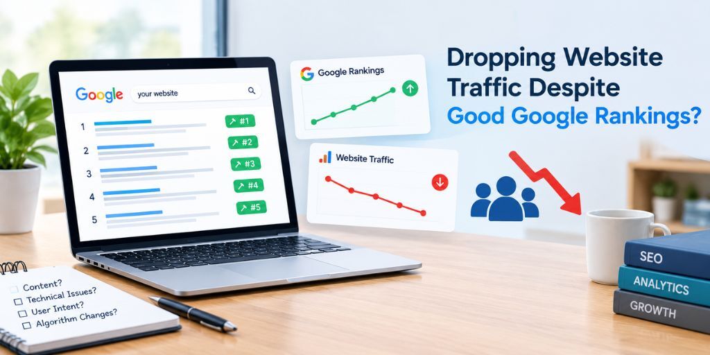 Ahmedabad, Marketing, Google Rankings Are Strong But Website Traffic Is Falling