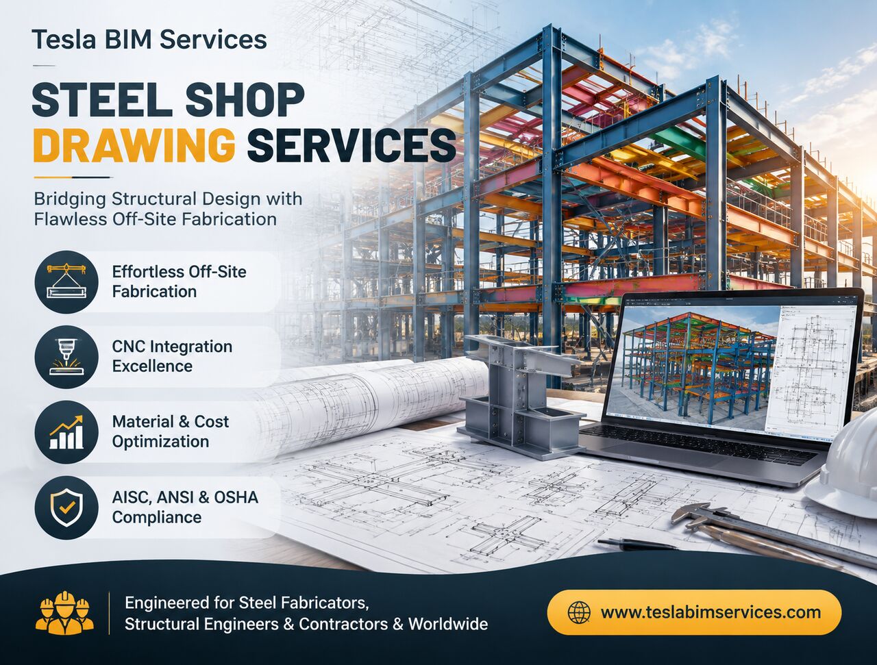 New York, Construction, Steel Shop Drawing Services For Seamless Construction - NEW YORK