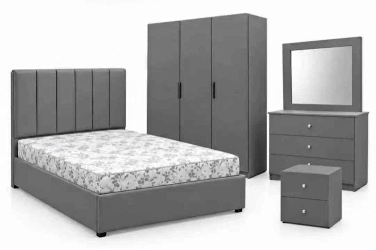 Jeddah, Furniture, SAR 5,  Premium Medium Bedroom Set With 3-Door Wardrobe | Modern & Stylish Furniture