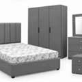 SAR 5,  Premium Medium Bedroom Set With 3-Door Wardrobe | Modern & Stylish Furniture