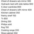 Used Like New Furniture For Sale