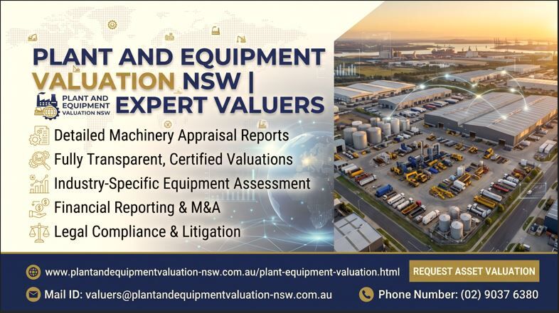 Sydney, Real Estate, Certified Plant And Equipment Valuers | Plant & Equipment Valuation NSW