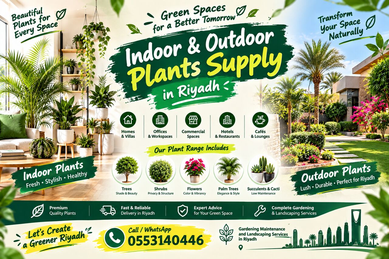 Riyadh, Farm & Garden, SAR 200,  INDOOR & OUTDOOR PLANTS SUPPLY IN RIYADH