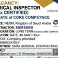 ELECTTICAL INSPECTOR (Compex  Certified )