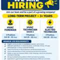 HVAC TECHNICIAN &ndash; GRADE A &bull; 7 Positions