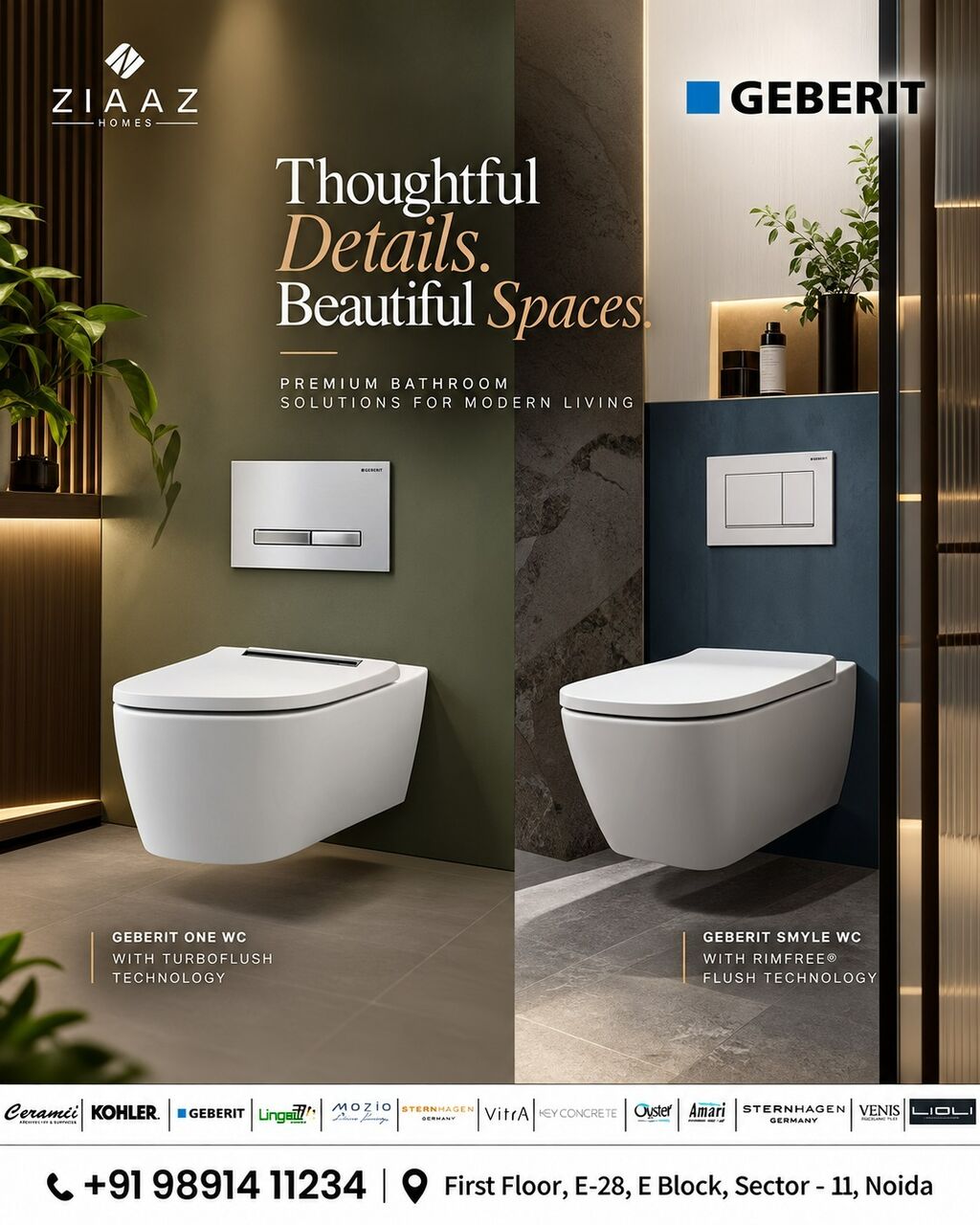 Noida, Interior Design, Bathroom Renovation Noida | Ziaaz Homes