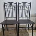 SAR 100, Chairs: Pair Of Strong Metal Dining Chairs For Sale – Al Khobar