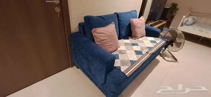 Khobar, Furniture, SAR 200,  Home Box Blue 2 Seater Sofa