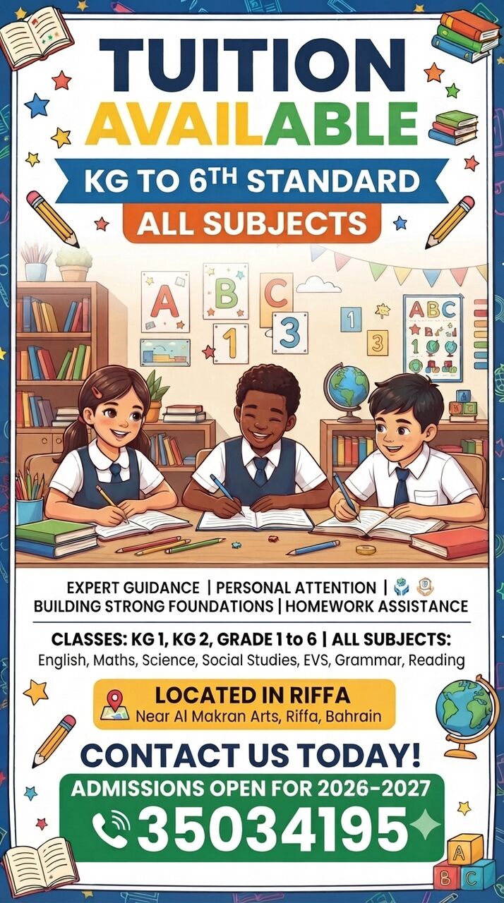 East Riffa, Daycare, Tution/ Daycare /Staycations/After School /Receiving From School Bus