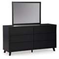 USD 480,  Anchor The Room With This Matte Black Dresser With Mirror