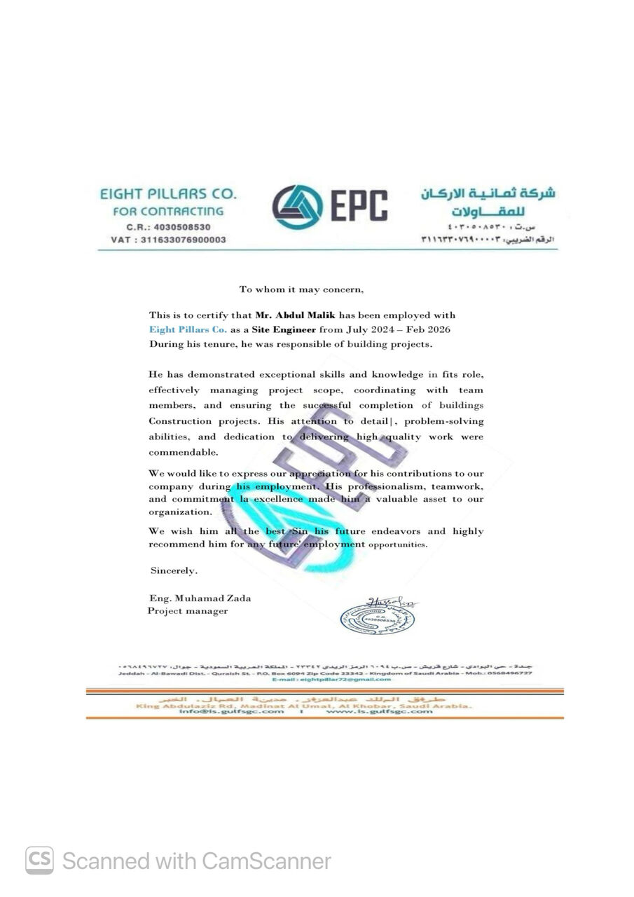 Riyadh, Job Seekers, Site Civil Engineer