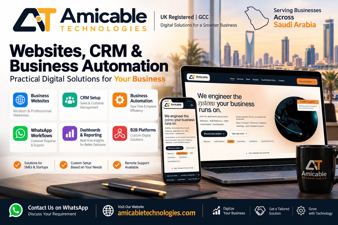 Jeddah, Computer, Websites, CRM & Business Automation Services In Saudi Arabia