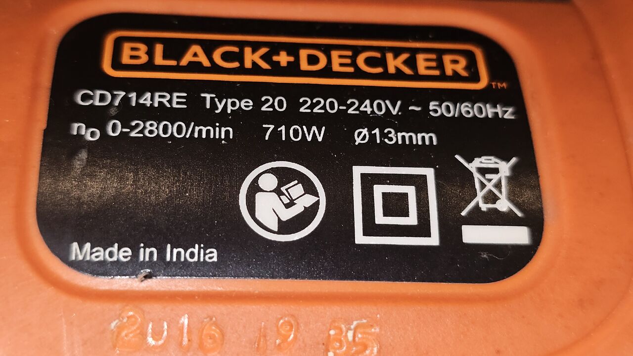 Jeddah, Tools, SAR 75,  700W Black+Decker Hammer Drill Machine