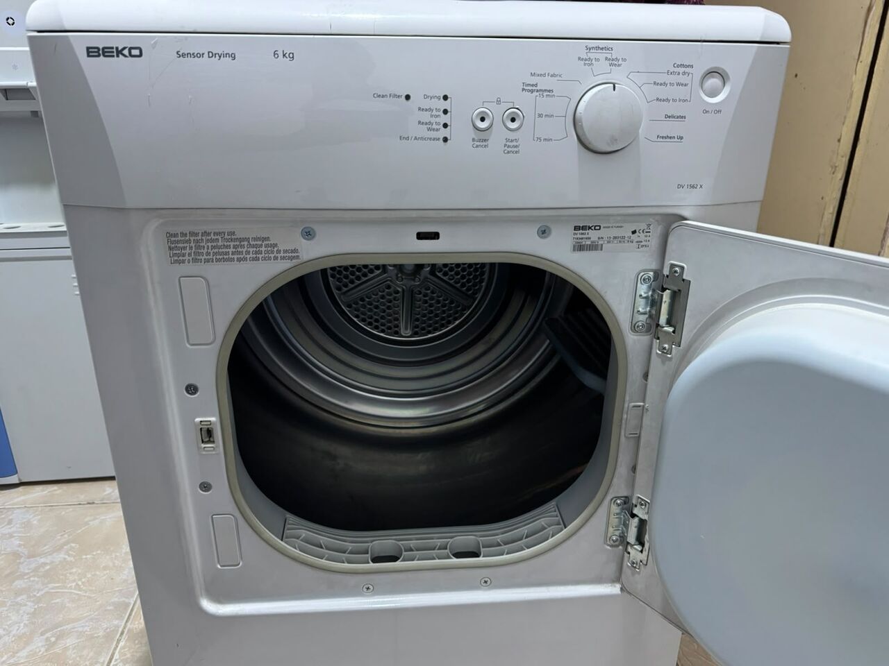 Riyadh, Temp Jobs, Beko 6kg Vented Tumble Dryer Featuring Sensor Drying And A Front-loading Design.