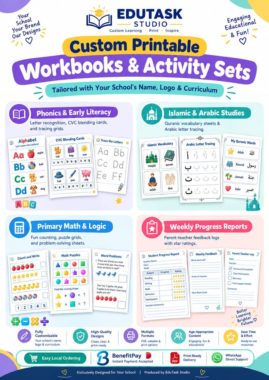 Manama, Books, FREE Demo Worksheets PDF | Custom Primary Learning Resources (Bahrain)