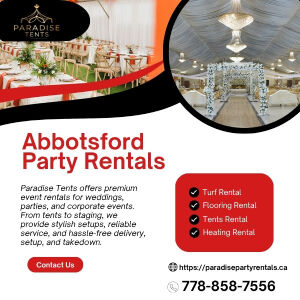 Surrey, Event Planning, Abbotsford Party Rentals For Weddings And Gatherings