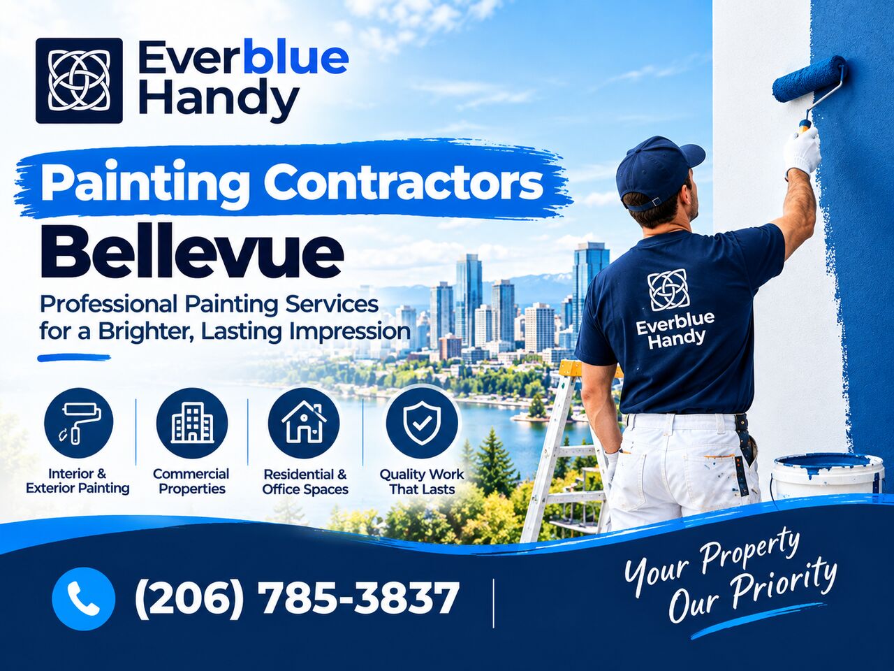 New York, Business, Painting Contractors Bellevue | Reliable Commercial Painting Services By Everblue Handy