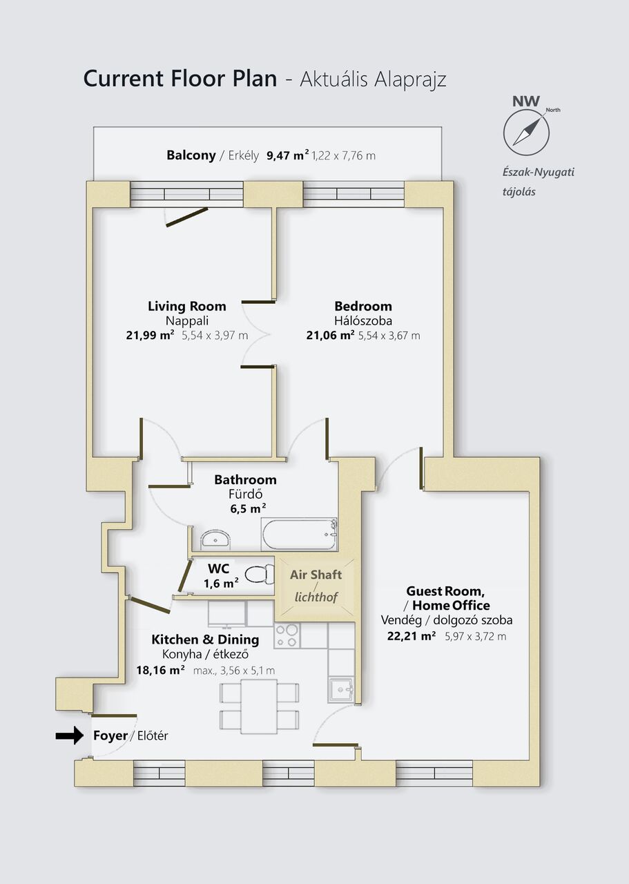 Budapest, Apartments, Flats, Houses & Villas, HUF 129000000/month,  2 BR,  93 Sq. Meter,  3-room, 93 M² Brick Apartment For Sale On The First Floor Of A Building With An Elevator;