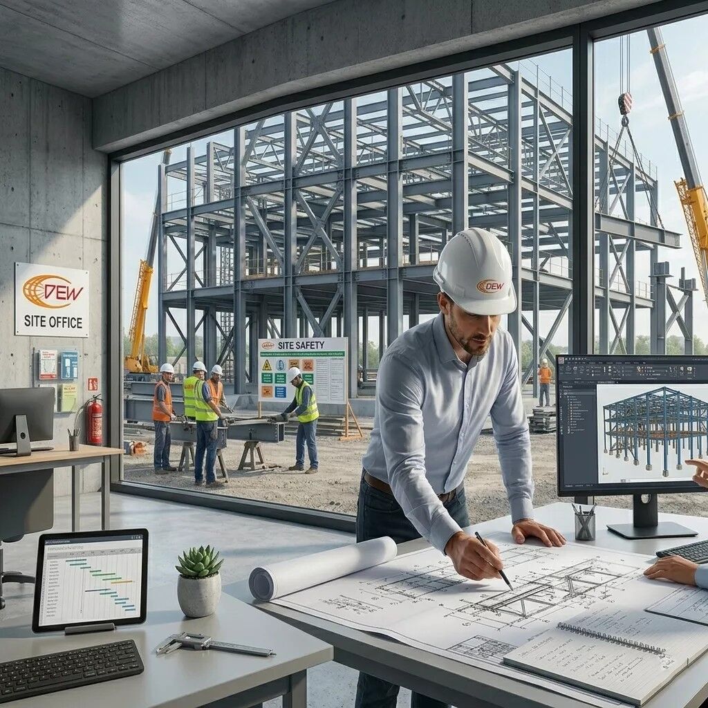 Hyderabad, Construction, Quality-Assured Structural Design Detailing | DEW Equipments