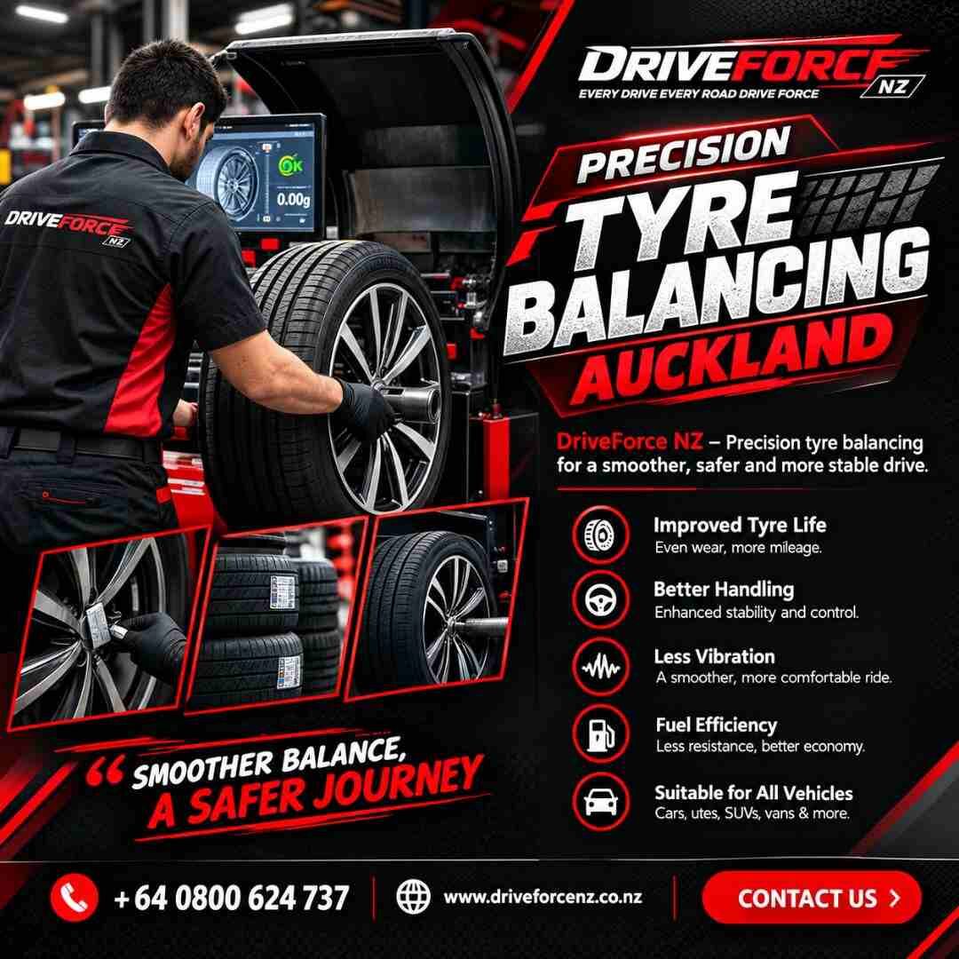 Auckland, Automotive, Tyre Balancing Auckland | Drive Force
