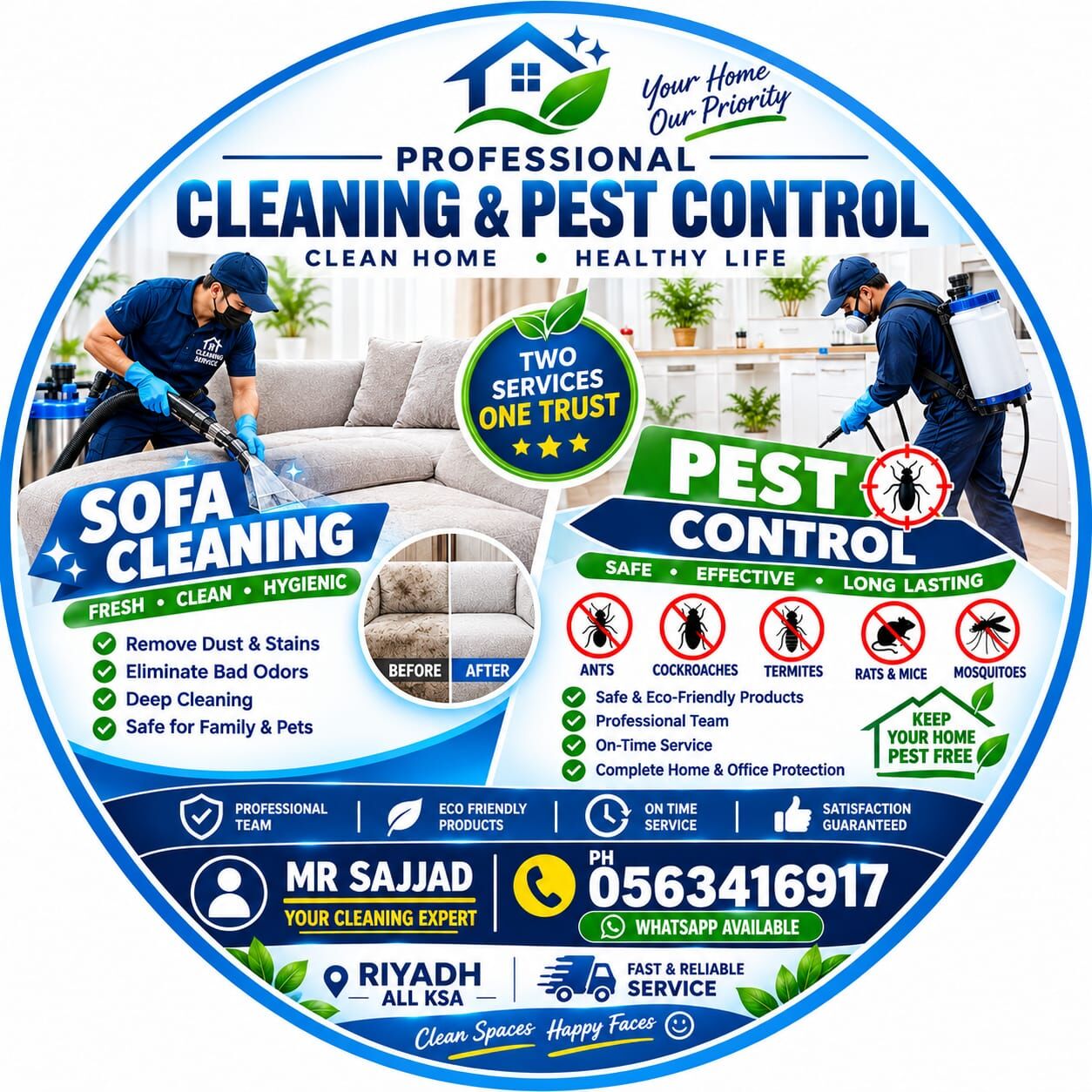 Umm Al Hamam, Cleaning, Professional Sofa And Home Deep Clean Service 0563416917