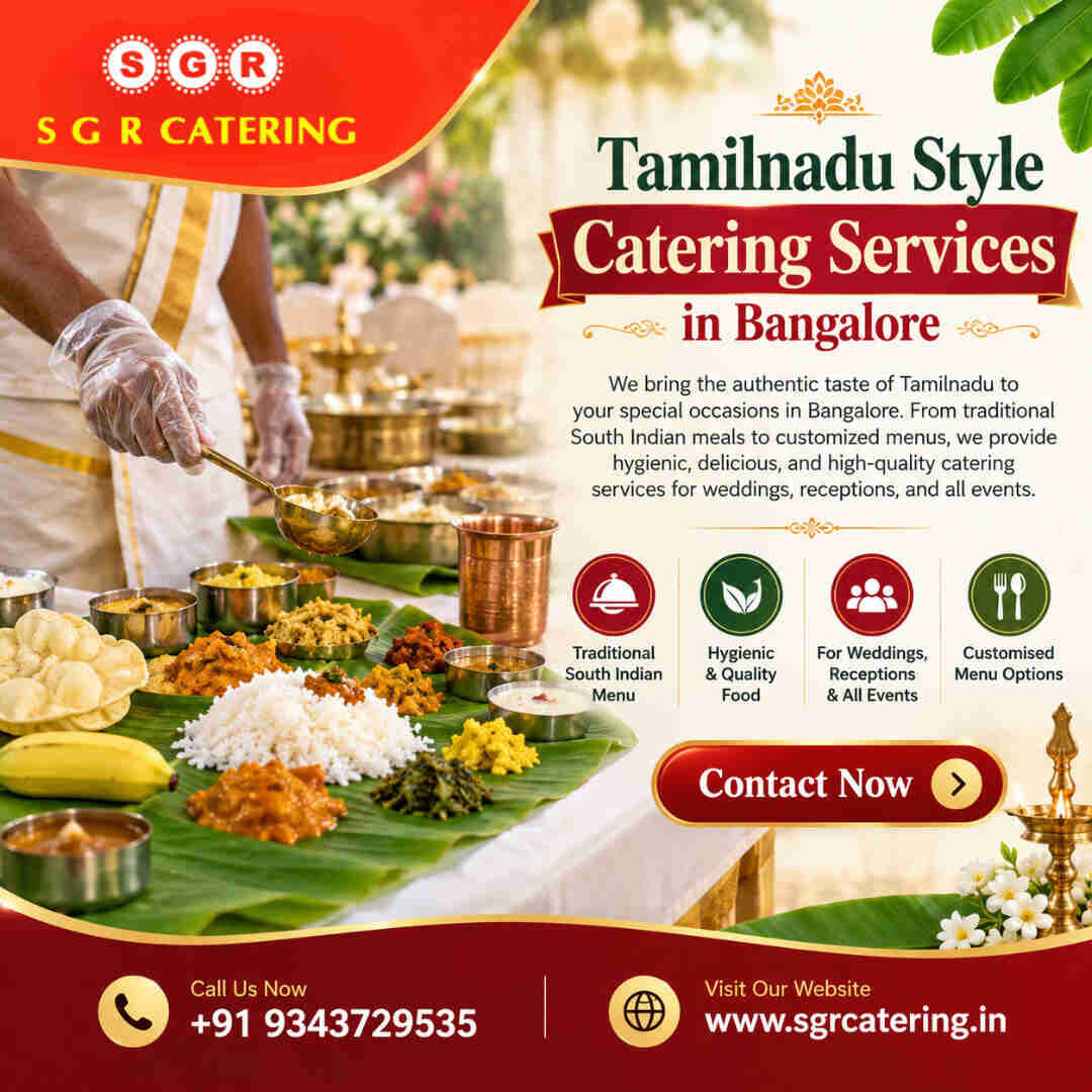 Bangalore, Catering, Tamilnadu Style Catering Services In Bangalore