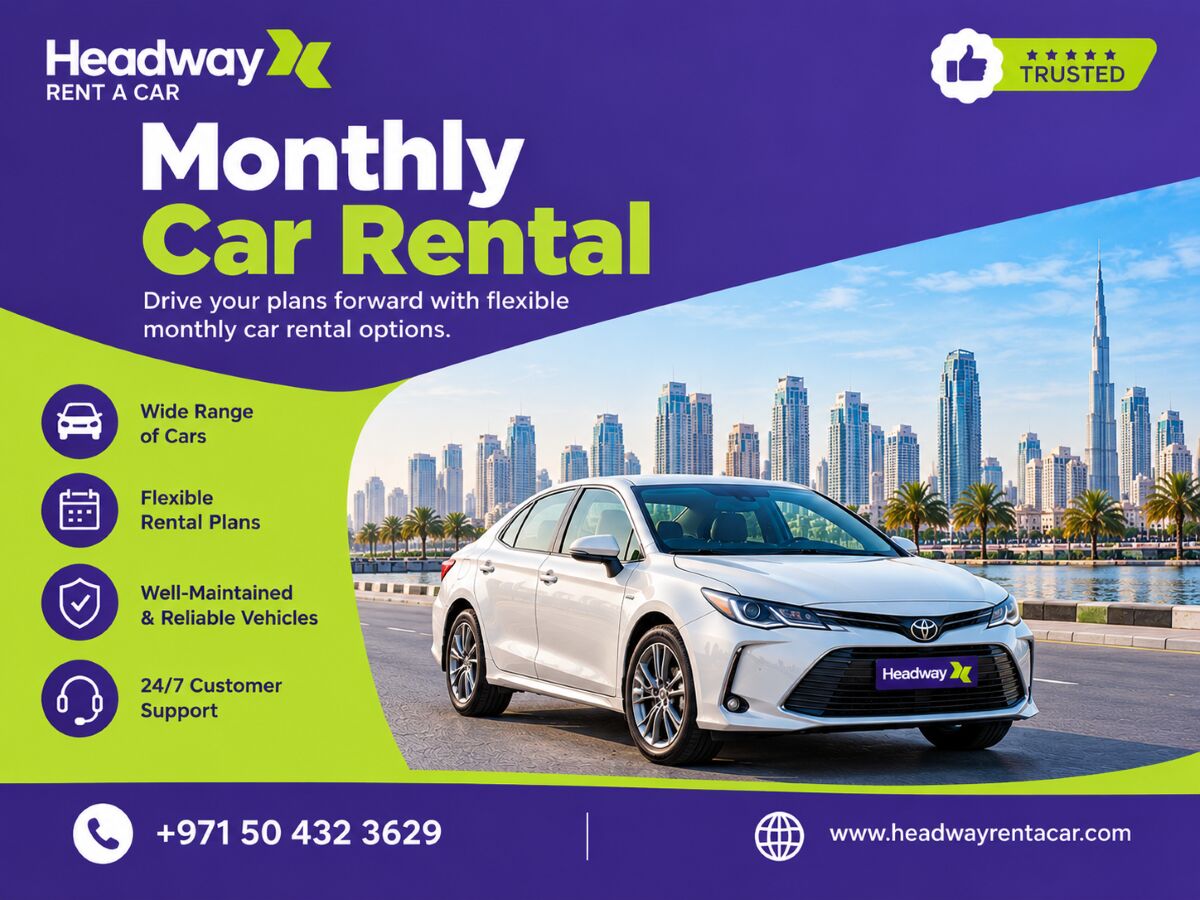Dubai, Business, Monthly Rent A Car Dubai After A Temporary Work Assignment