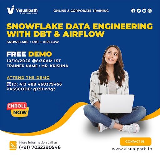 Hyderabad, Lessons Offered, Join The Free Demo For Snowflake Data Engineering