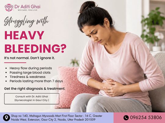 Greater Noida, Health & Beauty Items, Heavy Period Bleeding? Consult A Gynecologist In Gaur City Today