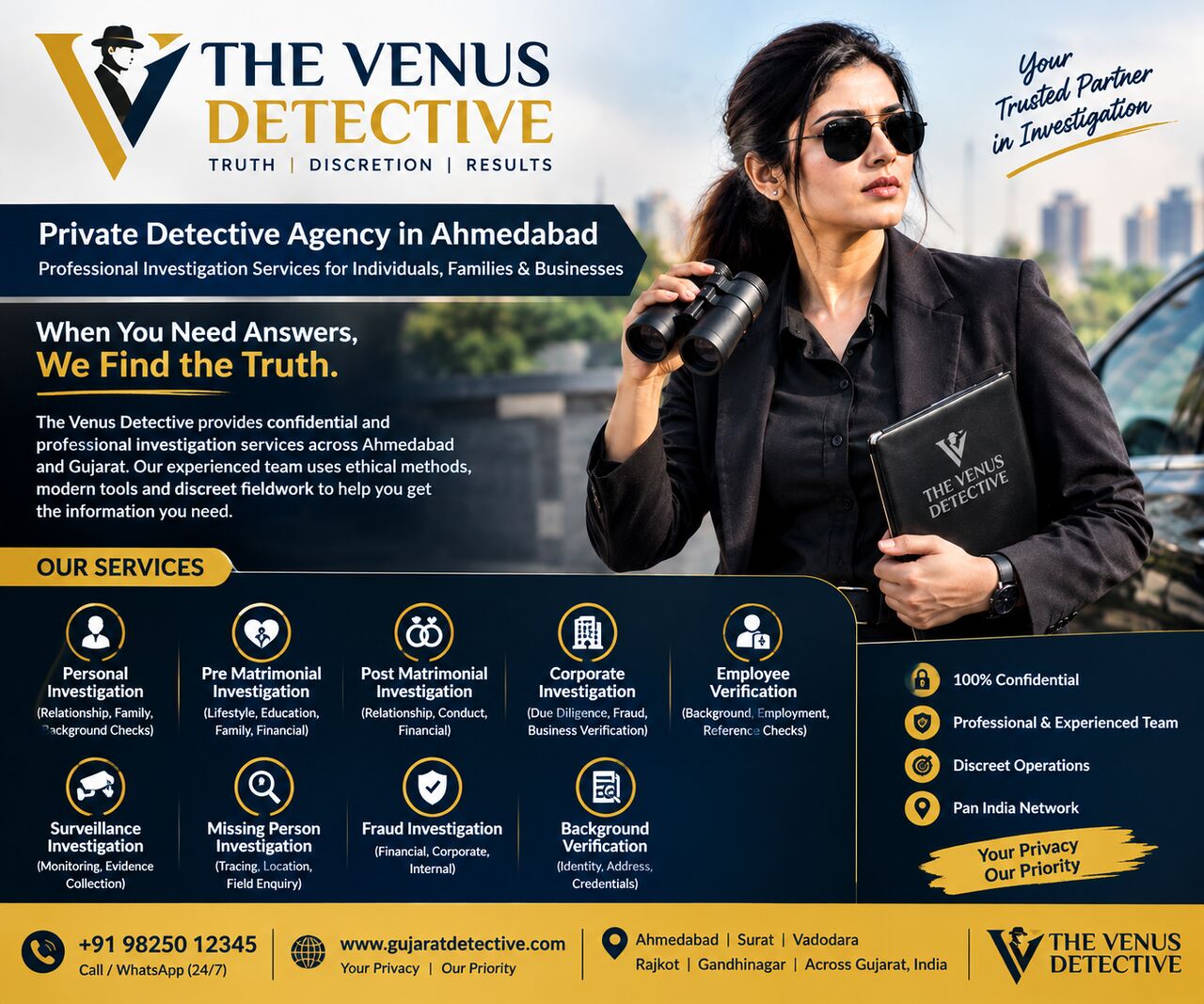 Ahmedabad, General, PRIVATE DETECTIVE AGENCY IN AHMEDABAD &ndash; CONFIDENTIAL INVESTIGATION SERVICES