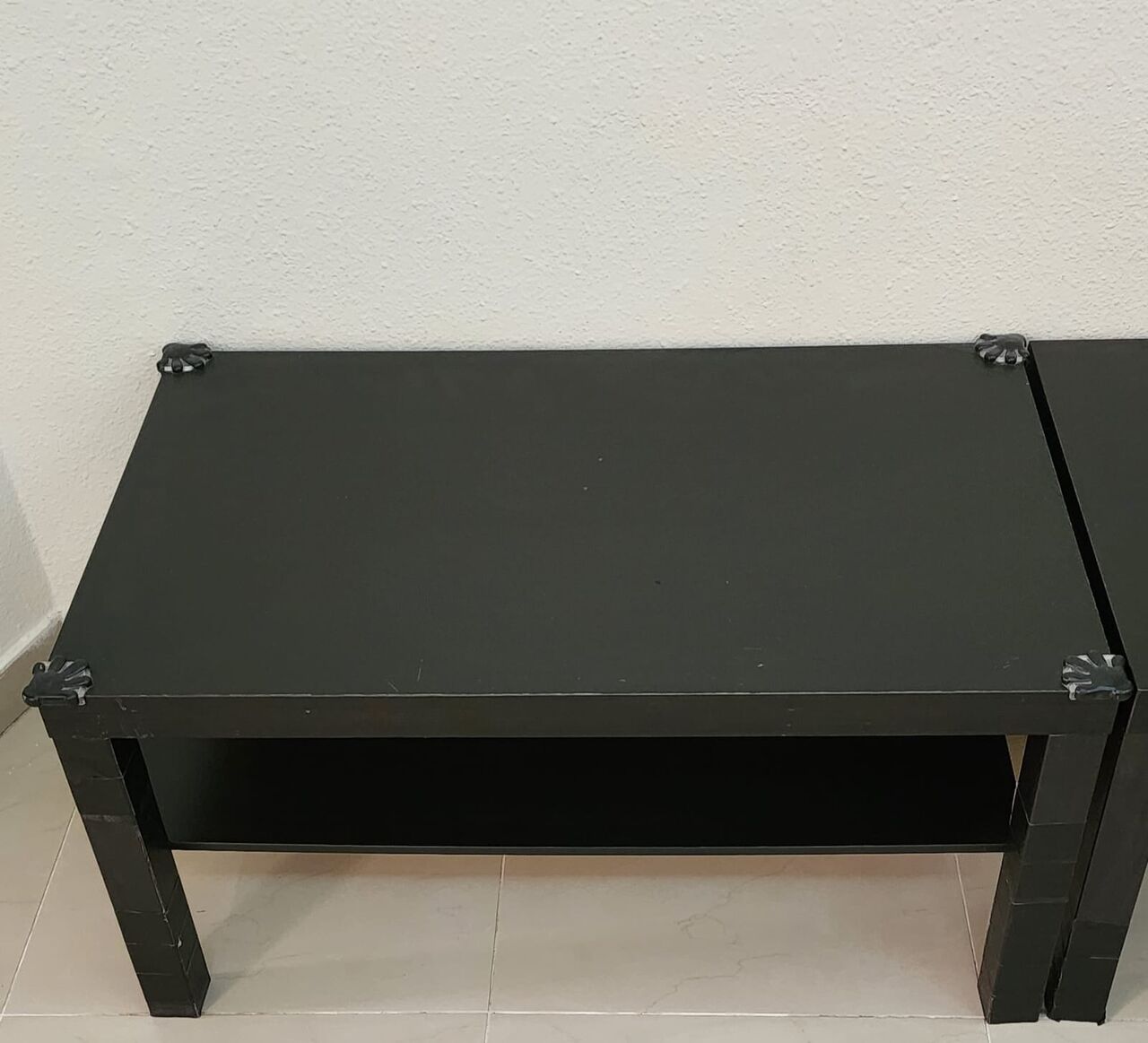 Akrabia, Furniture, SAR 60,  Used IKEA Coffee Table Set (Black) &ndash; 2 Tables For 60 SAR