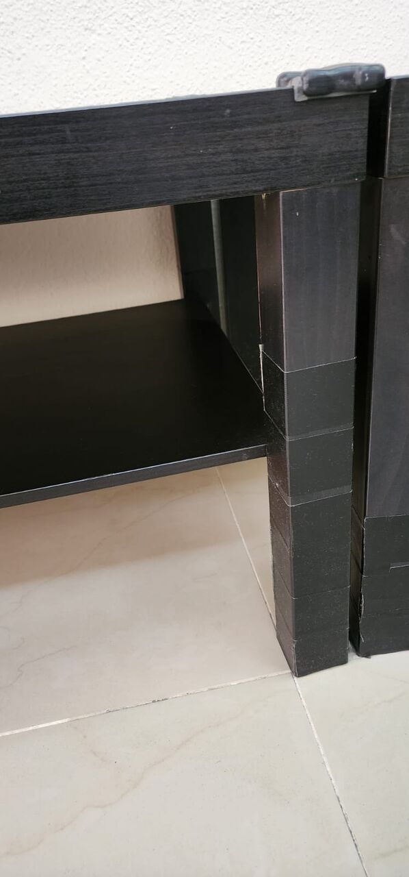 Akrabia, Furniture, SAR 60,  Used IKEA Coffee Table Set (Black) &ndash; 2 Tables For 60 SAR