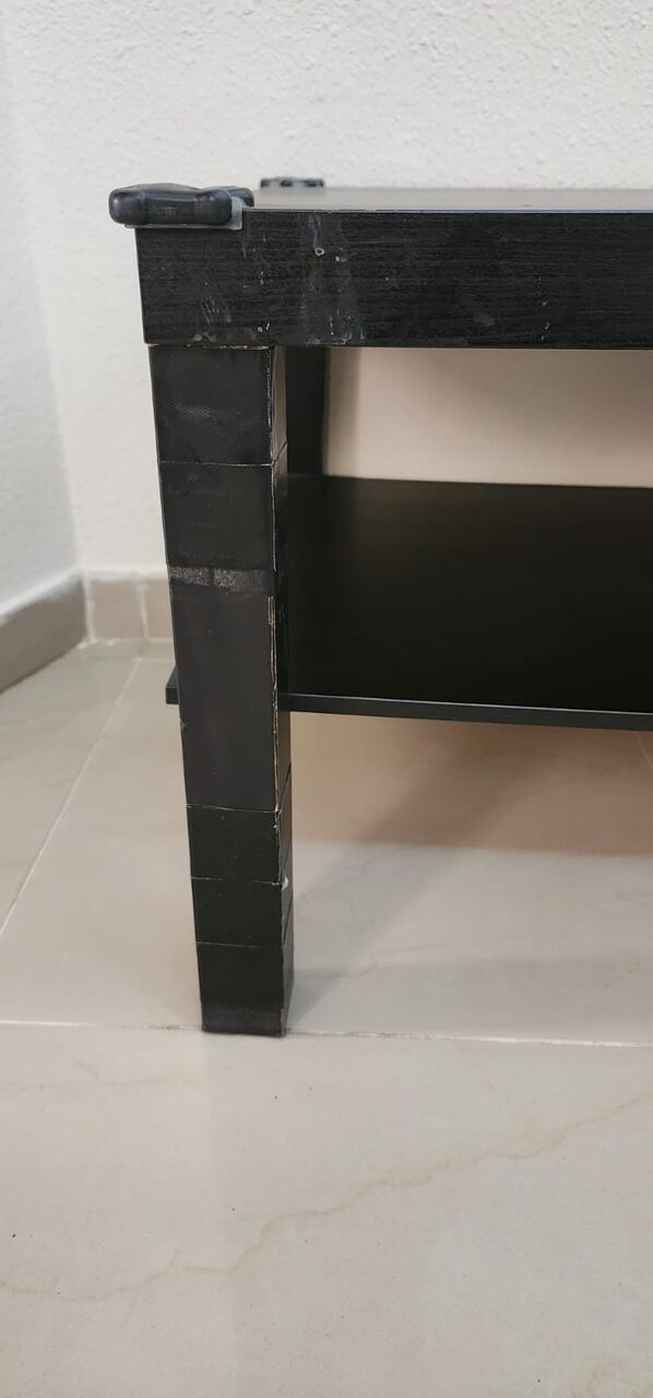 Akrabia, Furniture, SAR 60,  Used IKEA Coffee Table Set (Black) &ndash; 2 Tables For 60 SAR