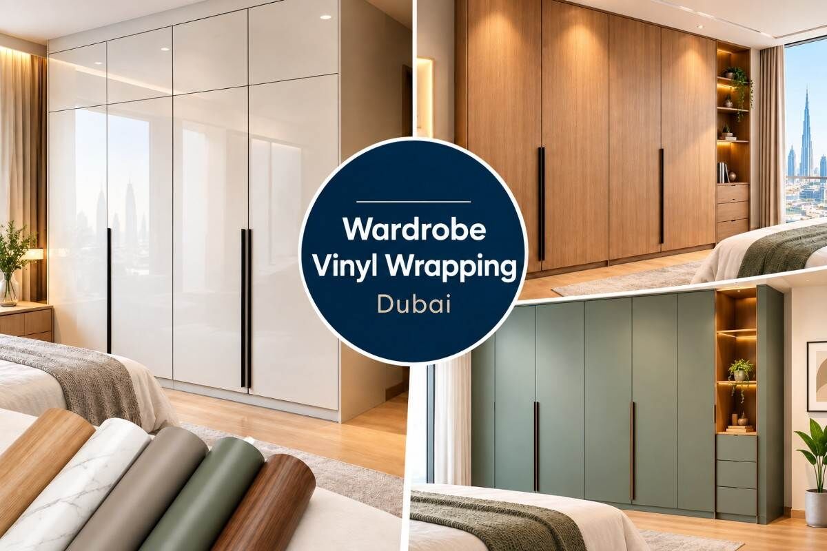 Dubai, Interior Design, Wardrobe Vinyl Wrapping Dubai | Give Your Wardrobes A Fresh New Look | 360 Wraps