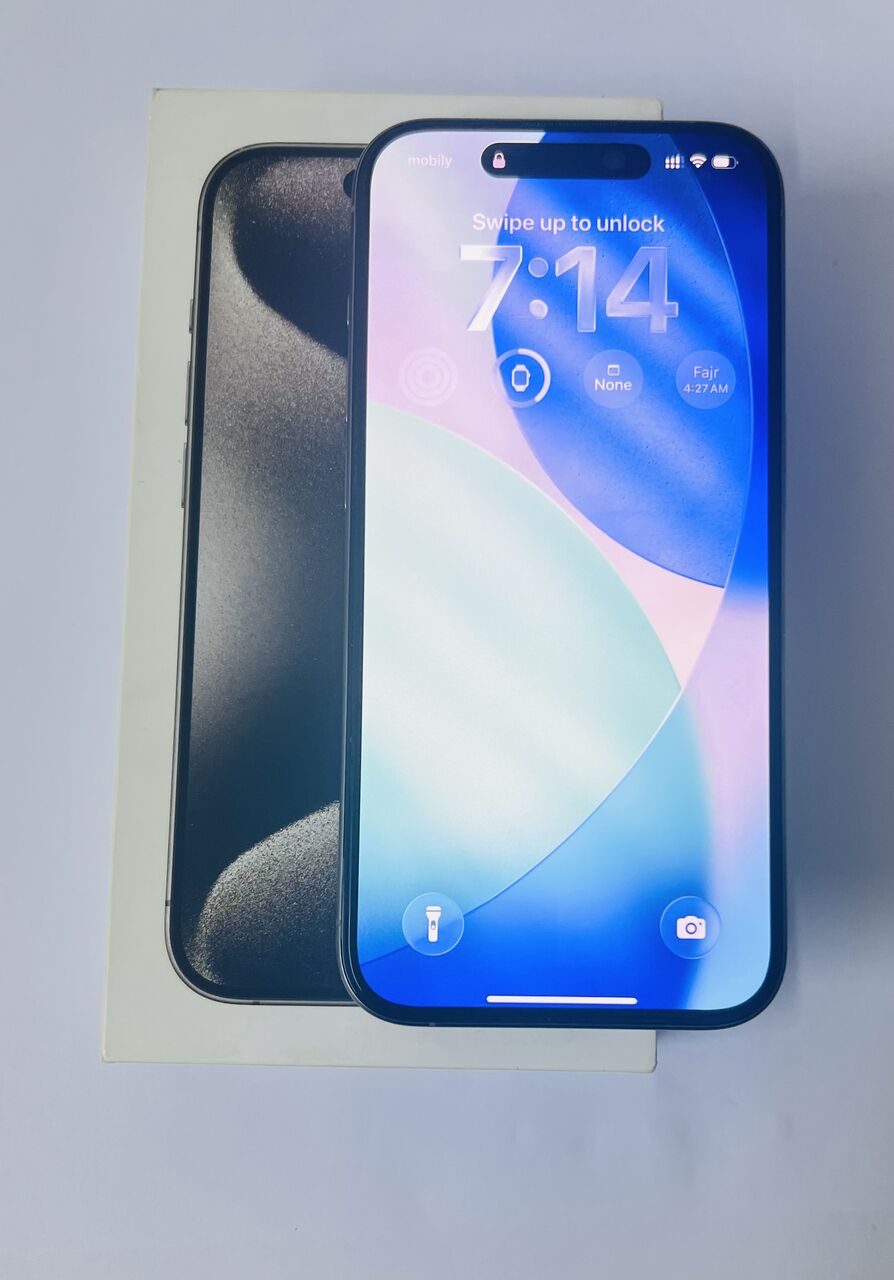 Riyadh, Mobile Phones, SAR 2450,  IPhone 15Pro 256GB, Titanium. Excellent Condition