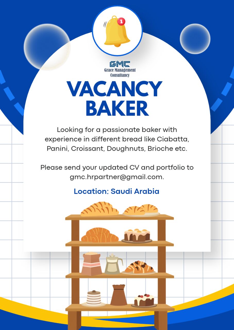Riyadh, Jobs, Baker