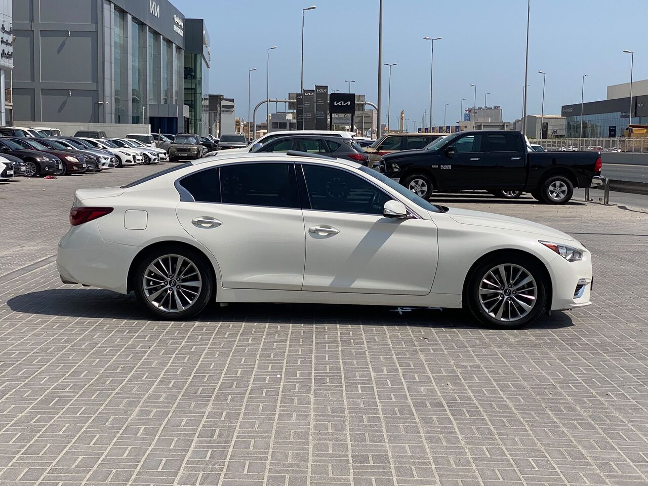Manama, Vehicles, Cars & Trucks , BHD 10600,  Infiniti Q50,  2023,  Automatic,  55100 KM,   /  (White)