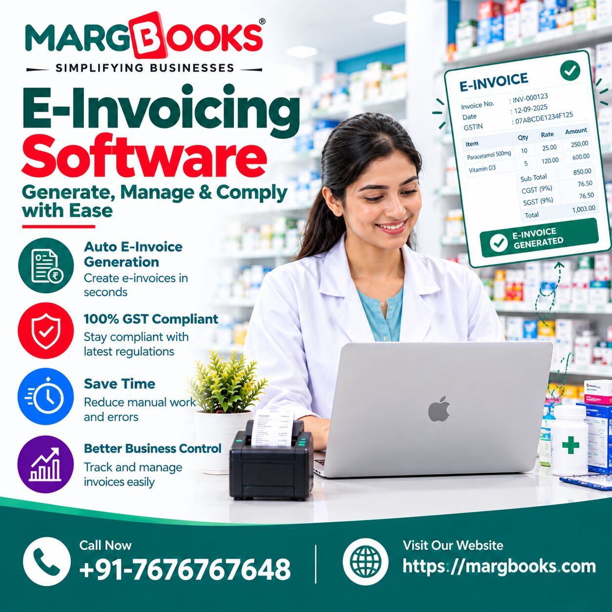 Noida, Accounting, Best E-Invoicing Software For Businesses | MargBooks