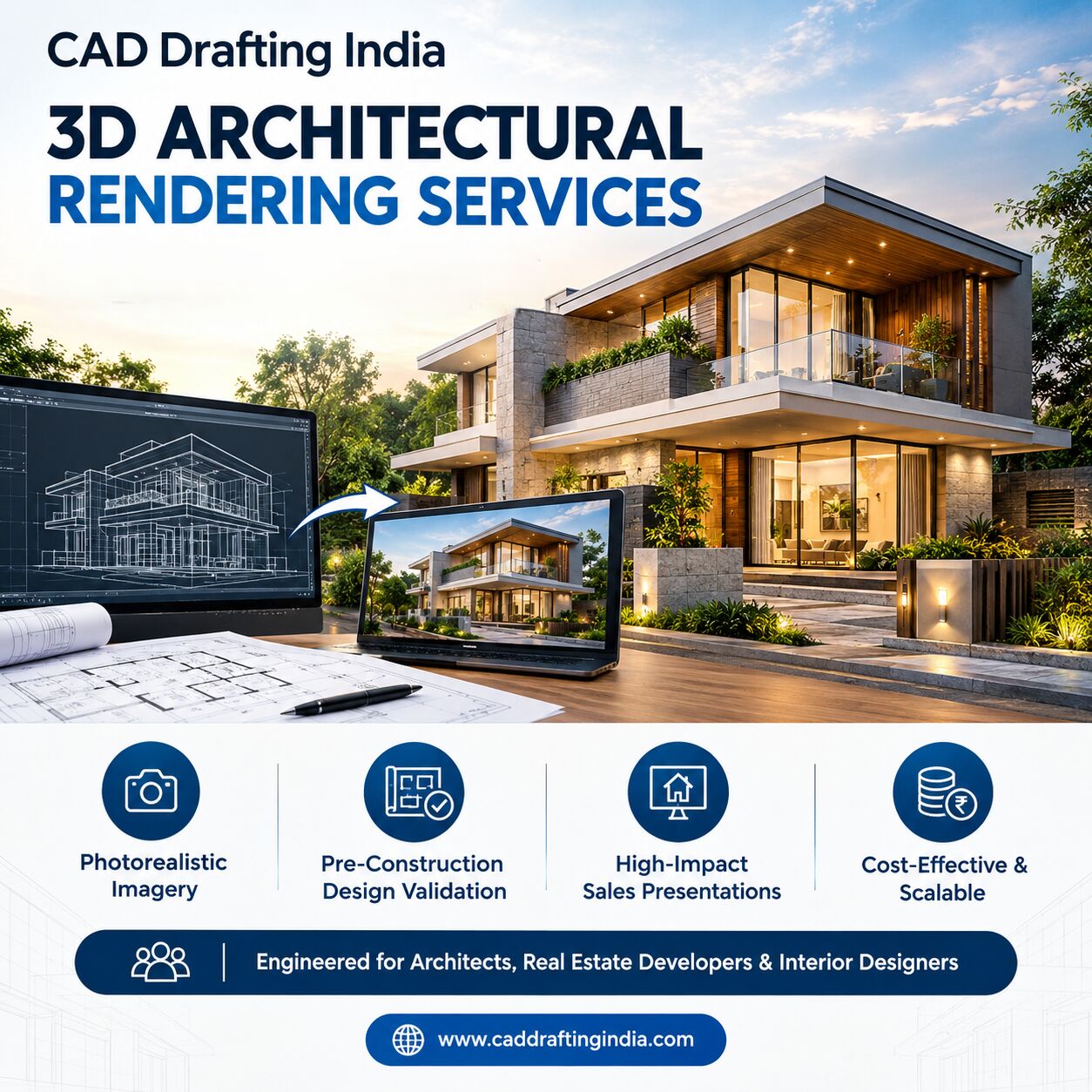 London, Construction, 3D Architectural Rendering Services For Modern Visualization