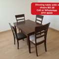 BHD 28,  @@Dinning Table With 4 Chsirs In Good Condition For Sale With Delivery