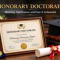 How Institutions Award Accredited Honorary Degrees To Professionals