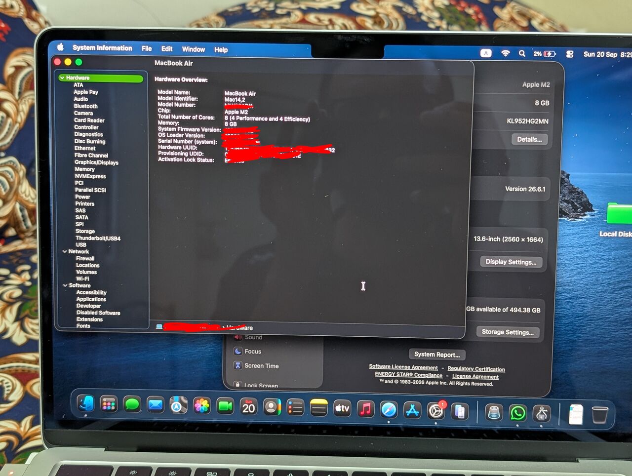 Riyadh, Computers, SAR 3200,  Macbook M2-512gb