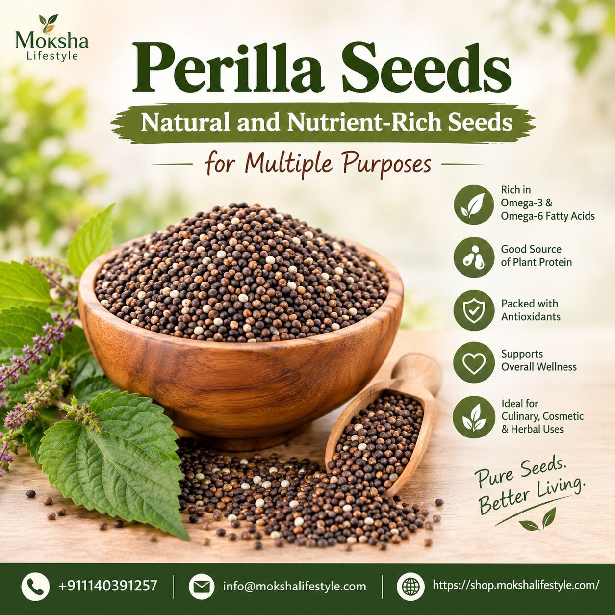 New Delhi, Wholesale Products, Perilla Seeds Are Known To Be Natural And Nutrient-rich Seeds That Have Multiple Purposes