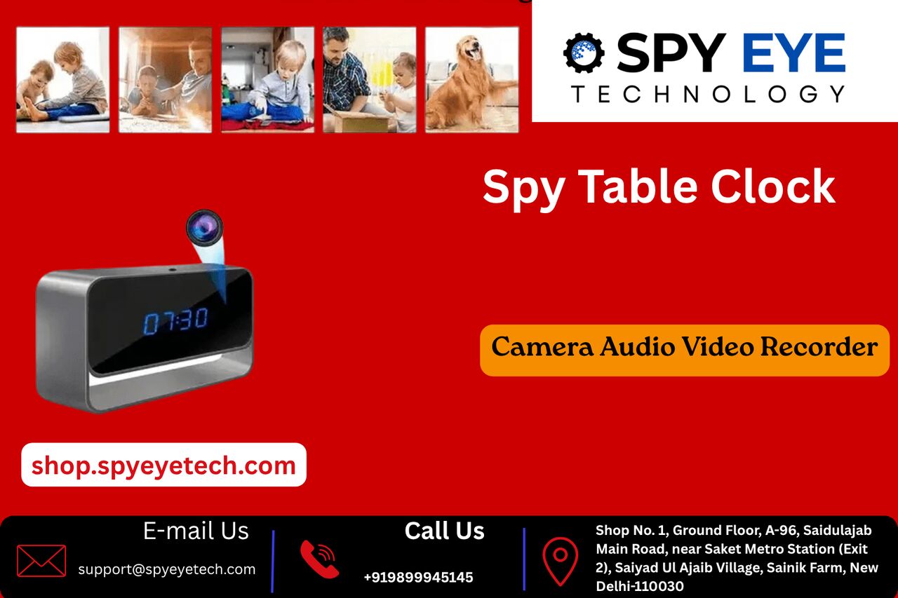 New Delhi, Electronics, INR 8999,  Wireless Table Clock Camera With Night Vision
