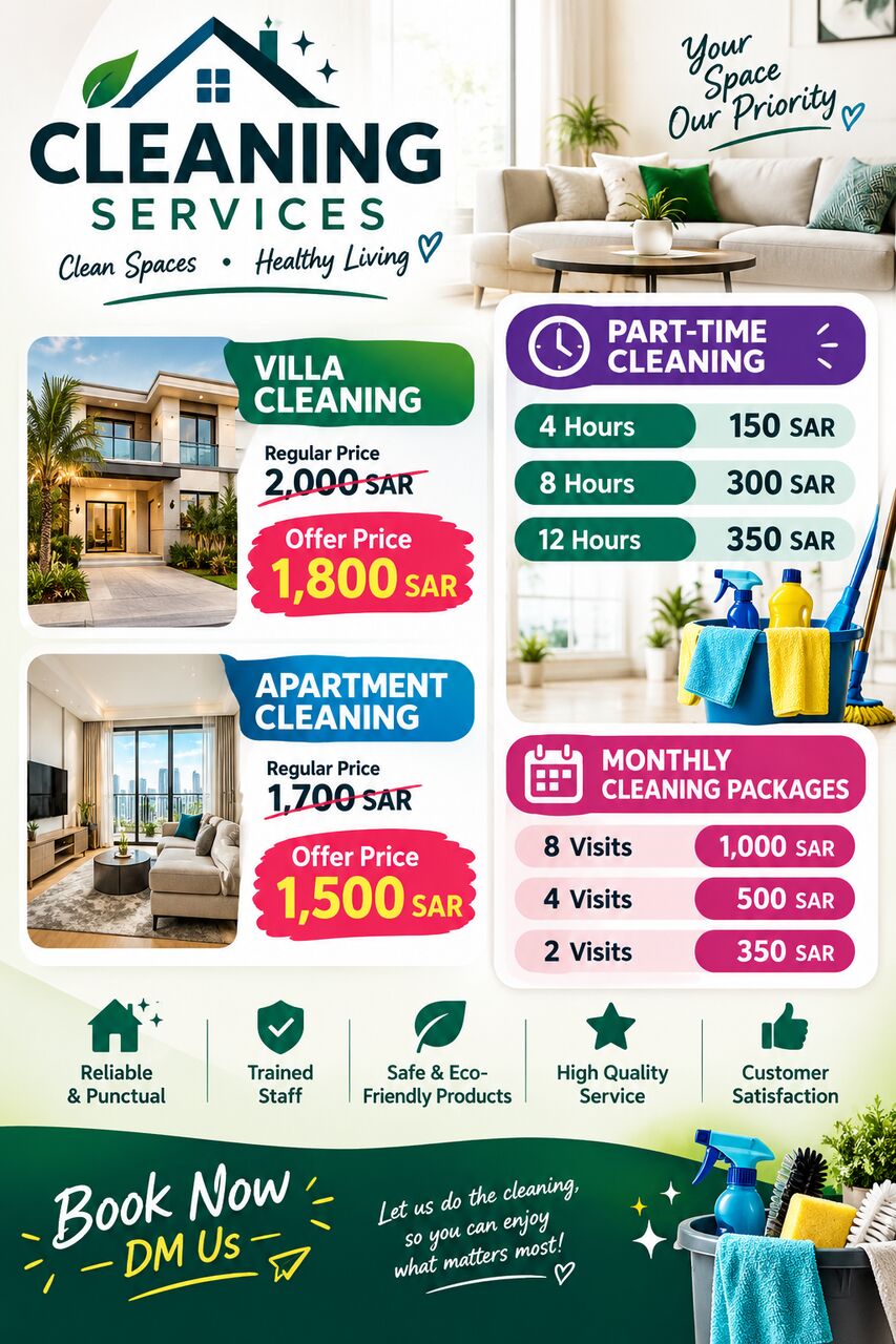 Riyadh, Job Seekers, Cleaning Services Riyadh