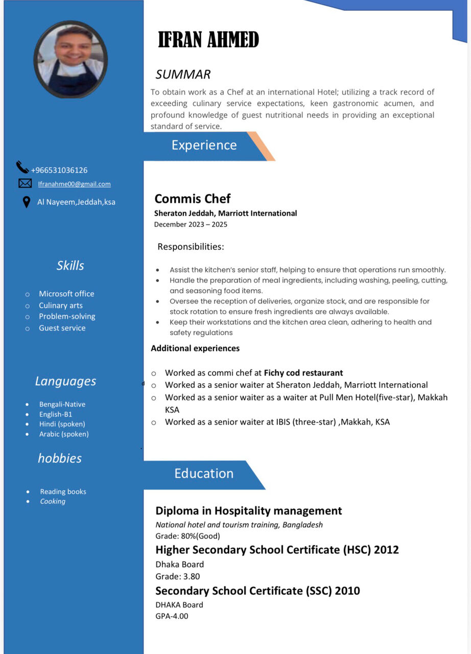 Riyadh, Job Seekers, Commi Chef Jobs